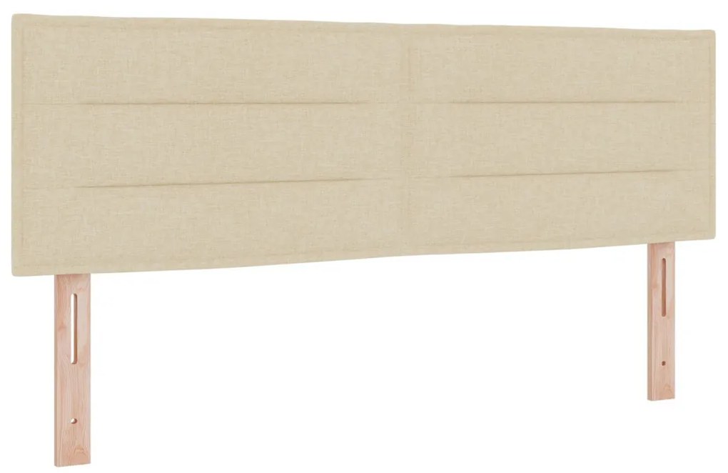 Box Spring Ágy Matraccal Krém 140x200 cm Szövet