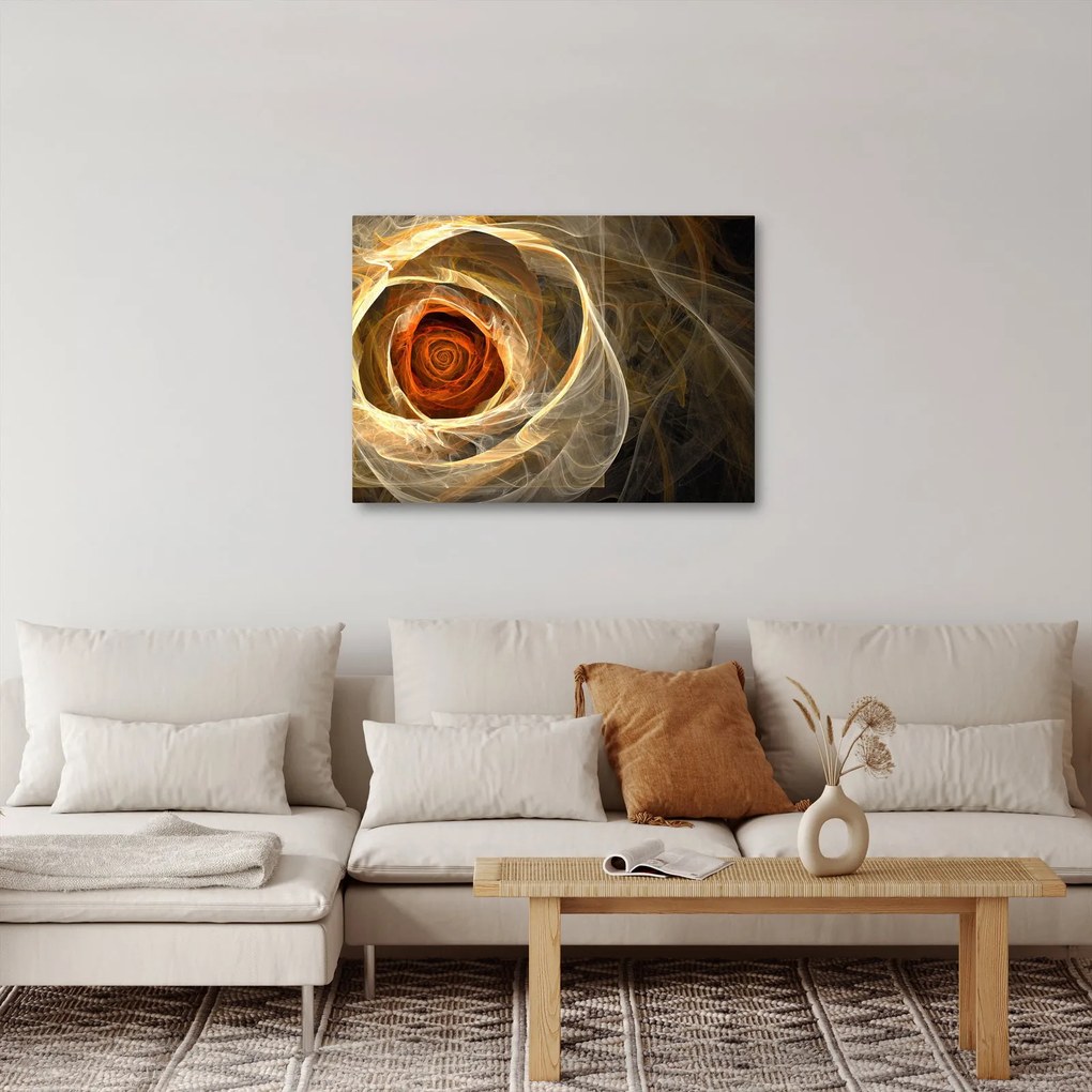 Kép - Absztrakt rózsák tüzes színekben (70x50 cm)