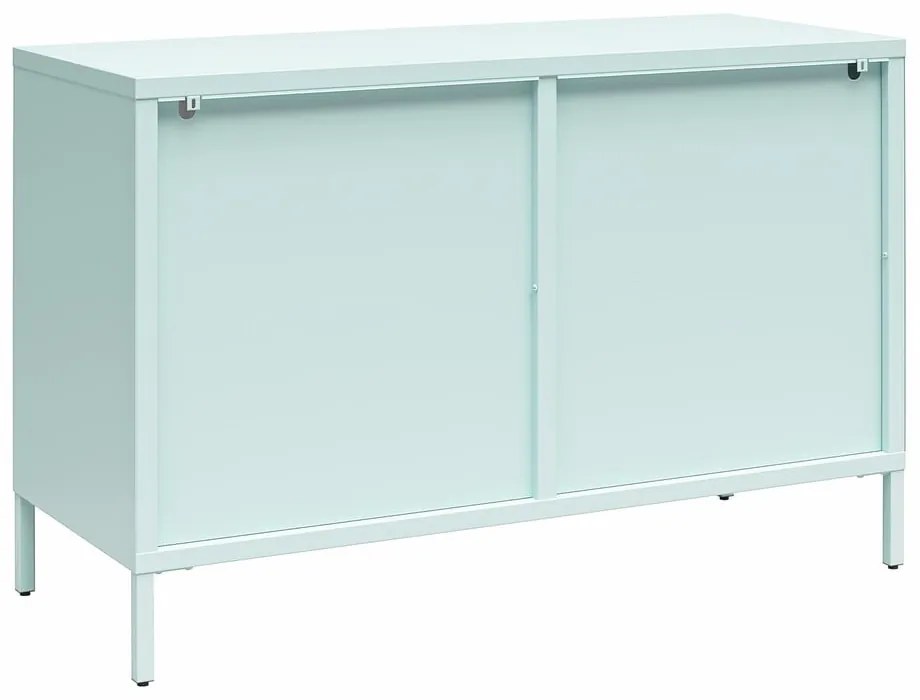Világoskék fém tálalószekrény 100x64x40 cm Luna – Støraa