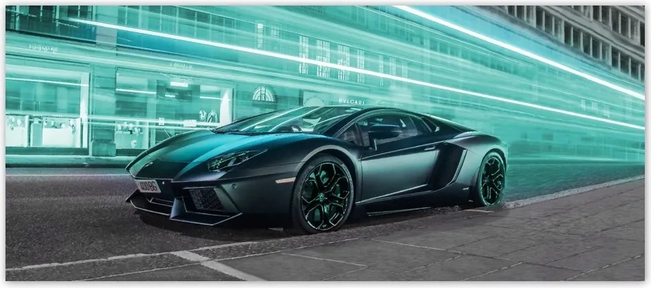 Fotótapéta flizelina 211x91 auto Türkiz