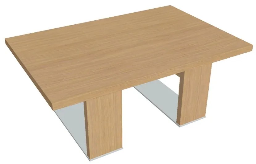 Verno+ S dohányzóasztal 120 x 80 cm, világos tölgy / vanília