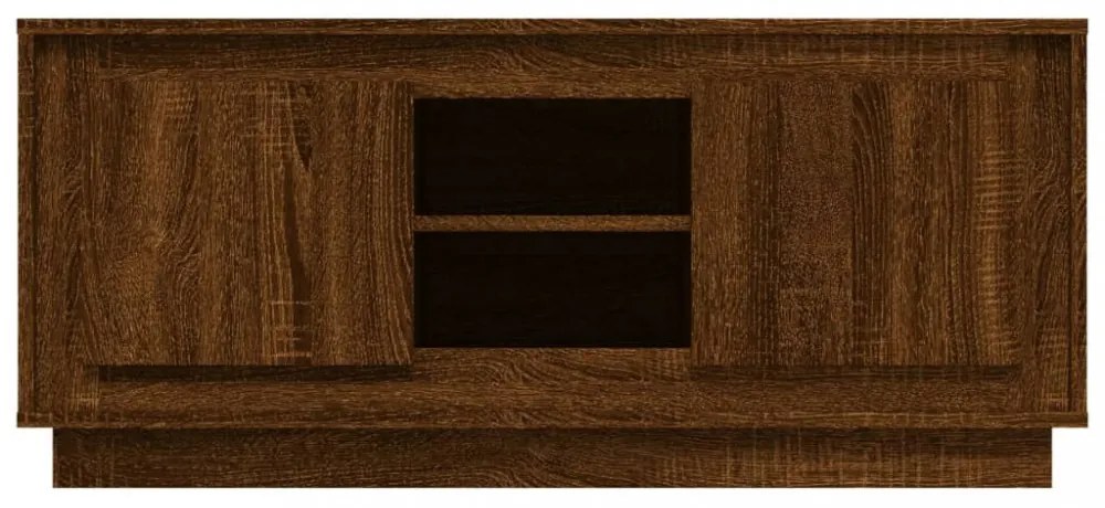 barna tölgy színű szerelt fa TV-szekrény 102x35x45 cm