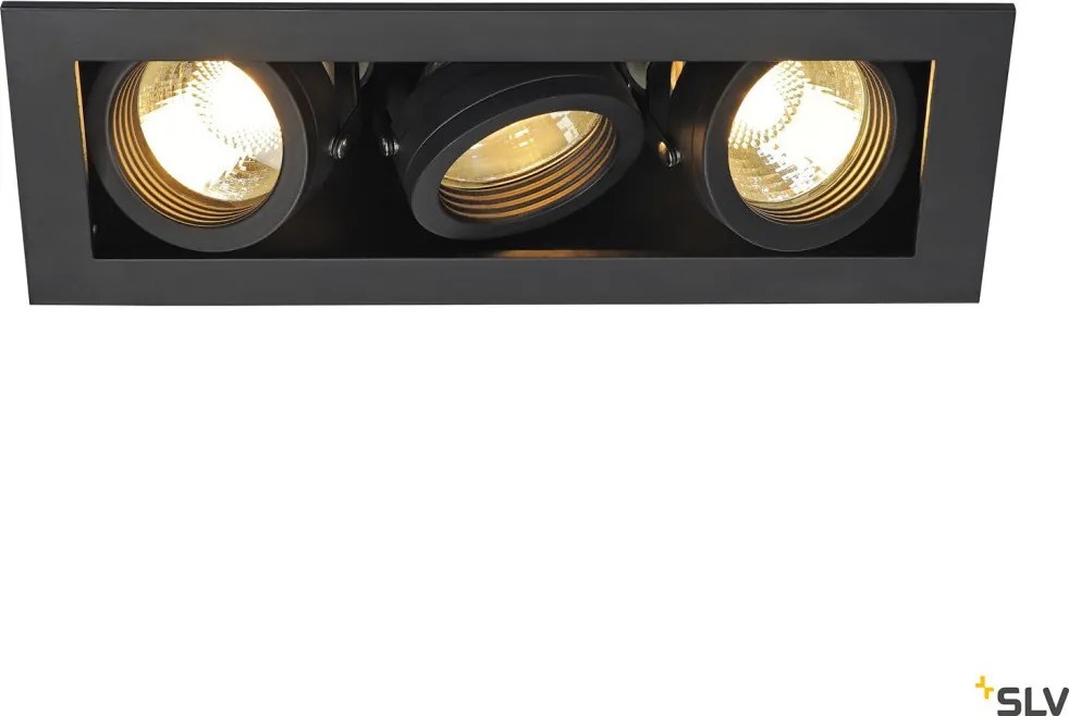 SLV KADUX 115530 Beépíthető spotlámpa 3x50W/GU10 IP20