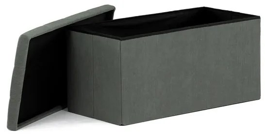 Zöld kordbársony tárolós puff – TAB-472