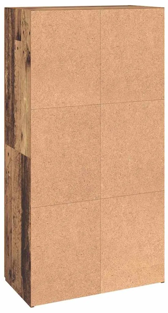 Irodai szekrény polcokkal Régi fa 60 x 32 x 115 cm Faanyag