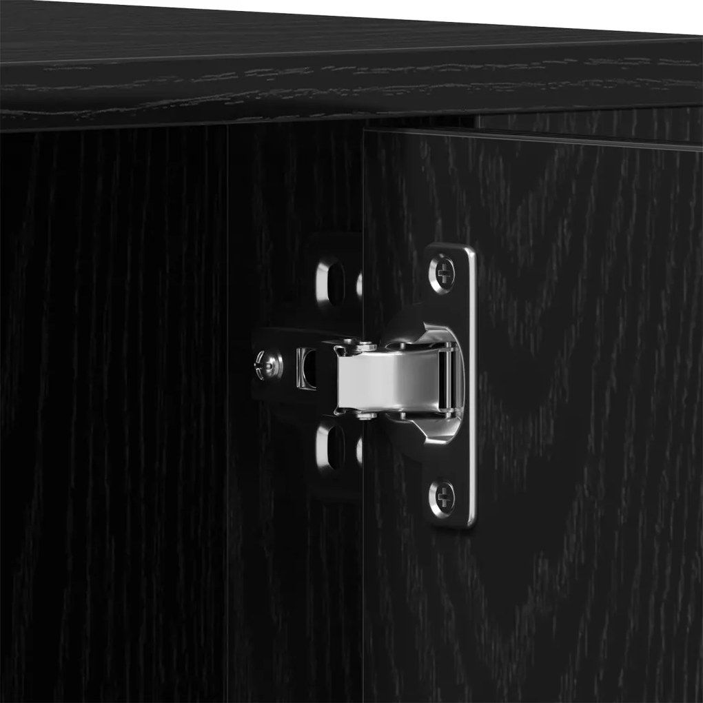 vidaXL TV szekrény Musta tammi 100 x 35 x 40 cm Faanyag