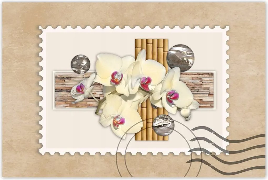 Poszterek 120x80 Virágmintás bambusz