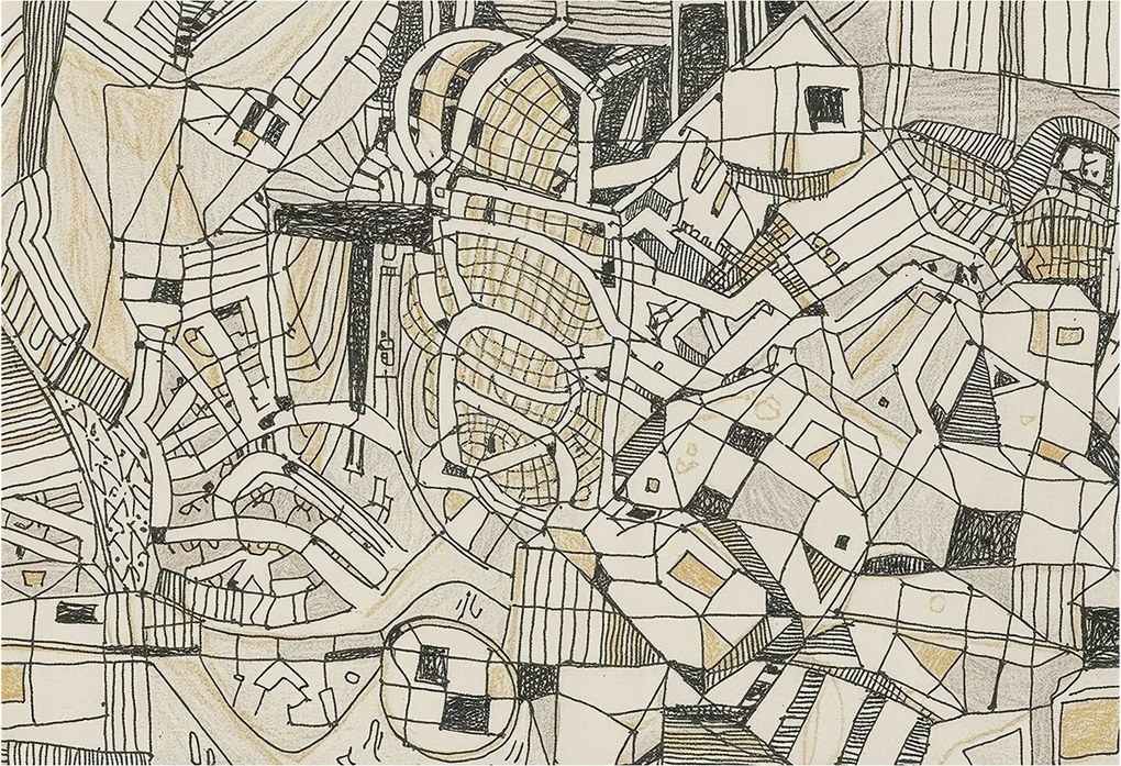 Fotótapéta Flizelina falra 3D Loft geometrikus absztrakt 152x104 Ragasztó