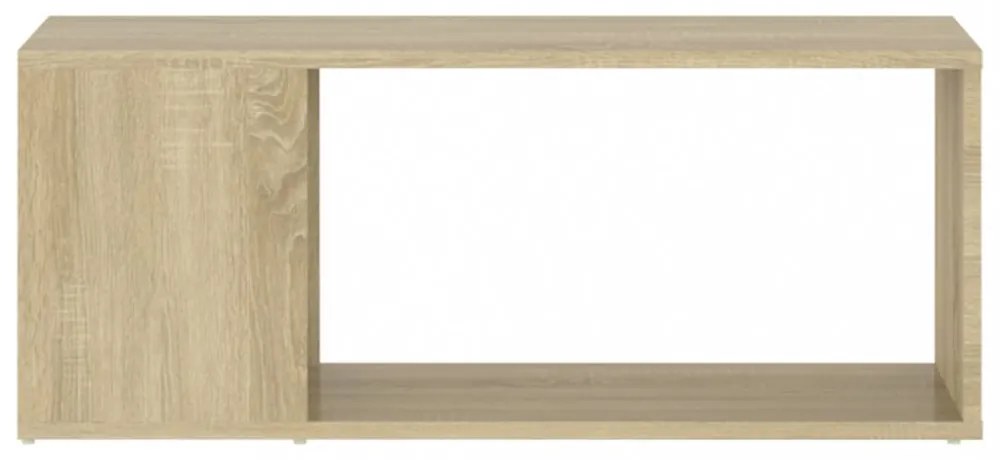 sonoma-tölgyszínű szerelt fa TV-szekrény 80 x 24 x 32 cm