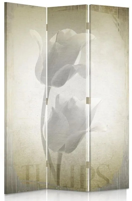Gario Paraván Retro tulipánok Méret: 180 x 170 cm, Kivitelezés: Klasszikus paraván