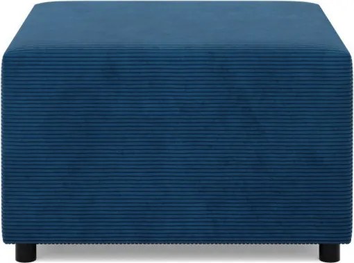 Zeus puff, kordbársony, 70x70, kék