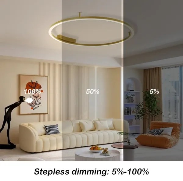 Immax NEO 07291-80G - LED+CCT dimmelhető mennyezeti lámpa FINO 55W/230V Tuya átm. 80 cm+távirányító