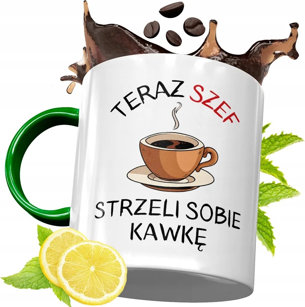 Zöld Bögre A Főnöknek Születésnapi Ajándék fényképes nyomtatással