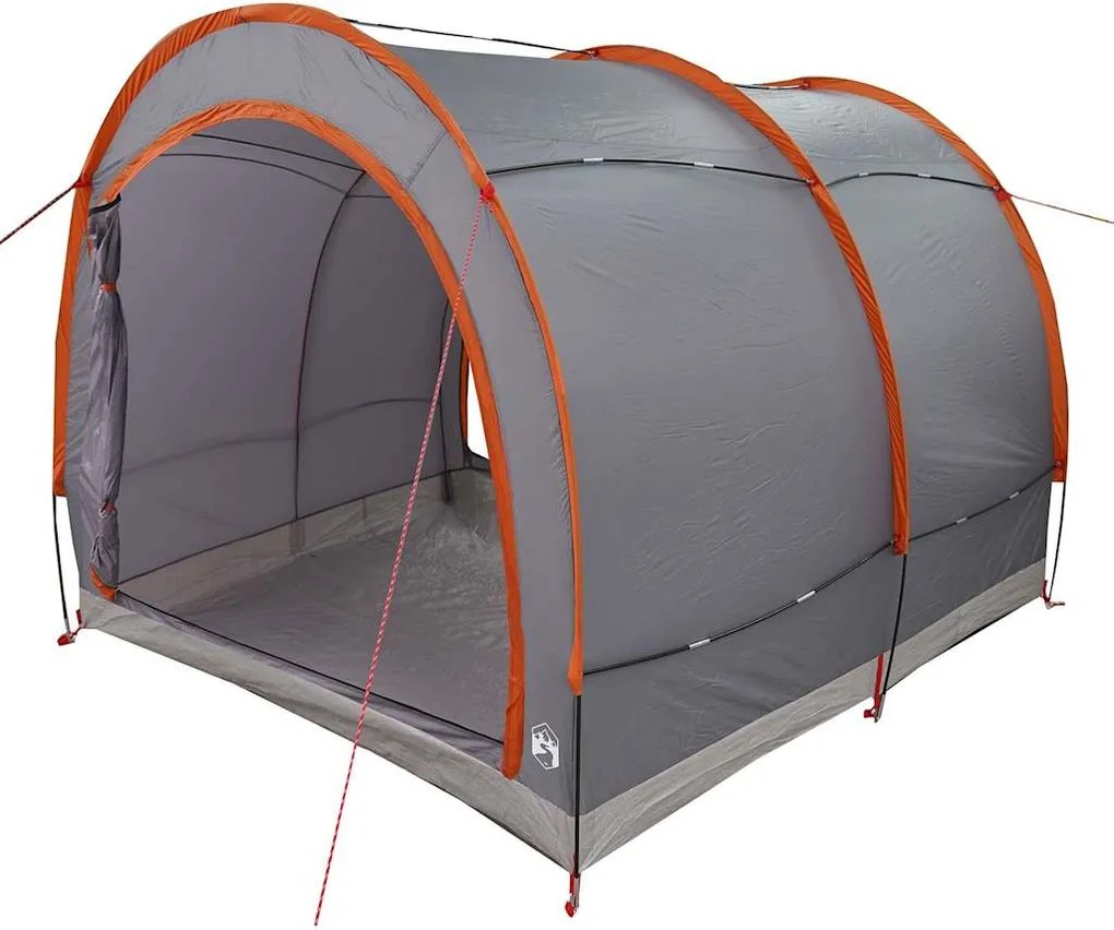 vidaXL Kerékpártároló sátor Szürke és narancs 256 x 222 x 182 cm
