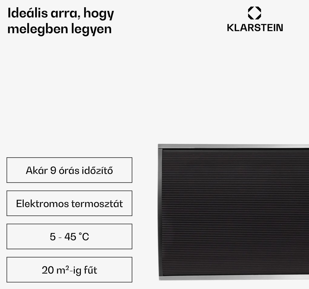 Blumfeldt CosmicBeam Ultra, infravörös hősugárzó, 2200 W, IPX4, távirányítás, fekete