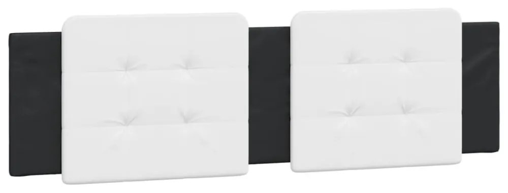 fekete és fehér ágykeret LED-ekkel matrac nélkül Zadar 180 x 200 cm