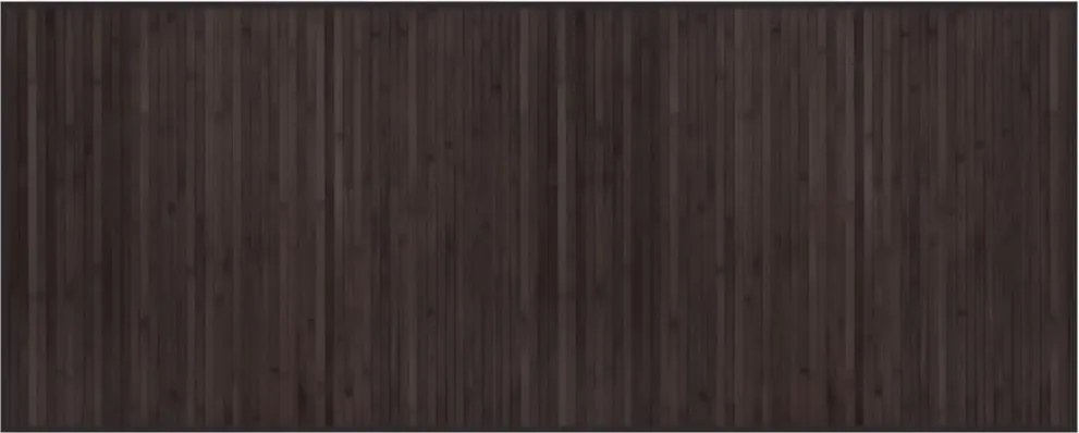 vidaXL négyszögletű sötétbarna bambusz szőnyeg 80 x 200 cm