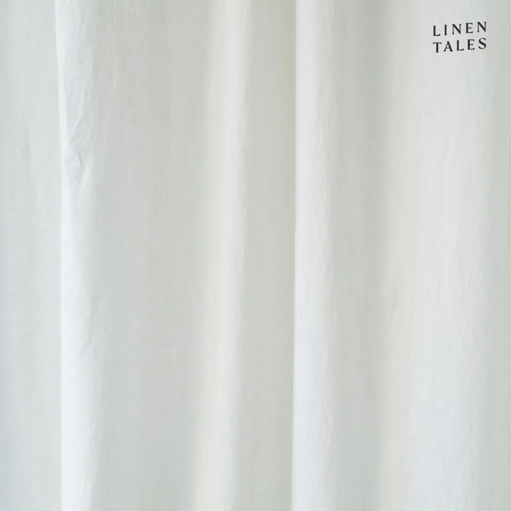 Night Time fehér vászonfüggöny, 250 x 140 cm - Linen Tales