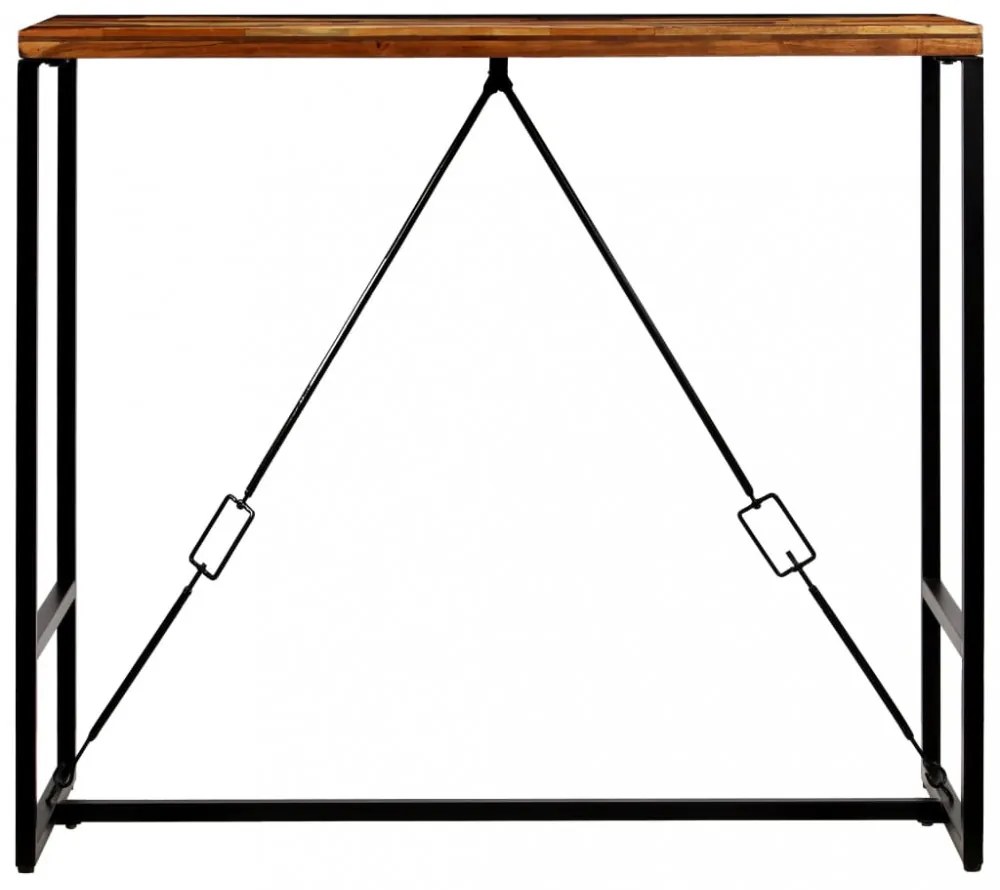 újrahasznosított tömör fa bárasztal 120 x 60 x 106 cm