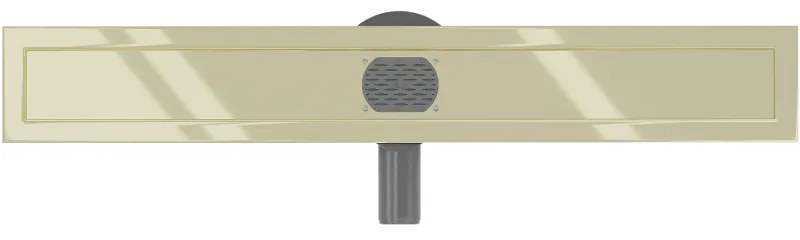 Mexen Flat 360, ereszcsatornatest forgószifonnal 60 cm, arany fényes, 1540060