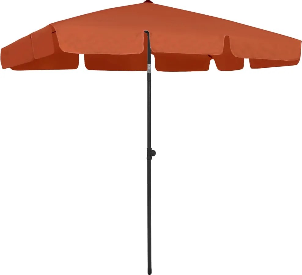 vidaXL terrakotta strandnapernyő 200 x 125 cm