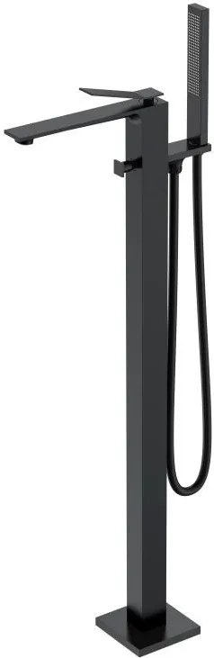 AREZZO design ROCKFIELD szabadon álló fekete kádtöltő csaptelep AR-9907BL