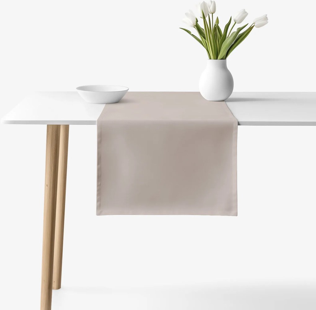 Goldea pamut asztali futó - szürkésbarna 50x180 cm