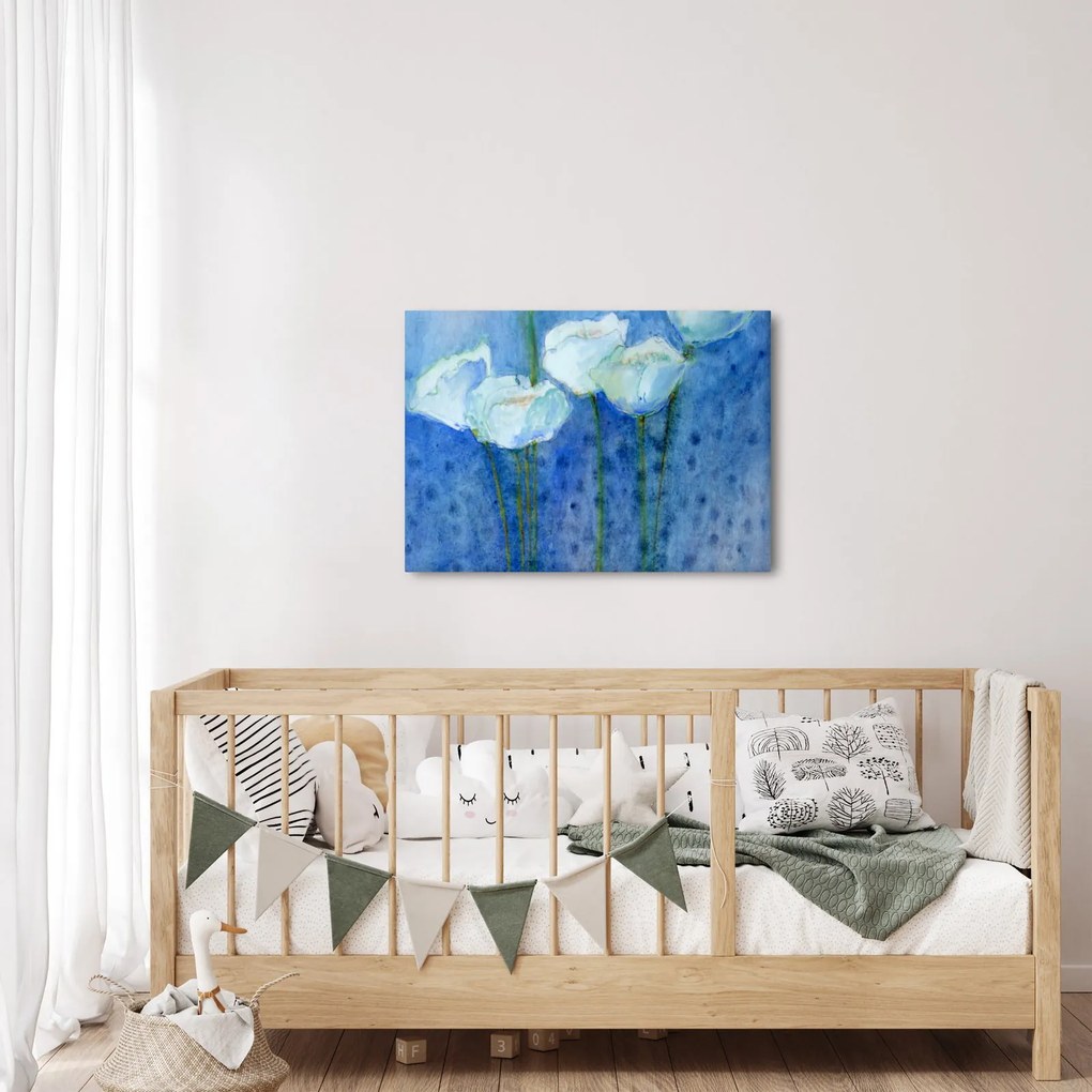 Kép - fehér tulipán (70x50 cm)
