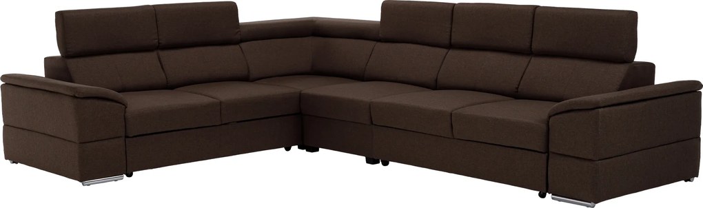 Ülőgarnitúra, szövet csoki, SEGORIA LUX