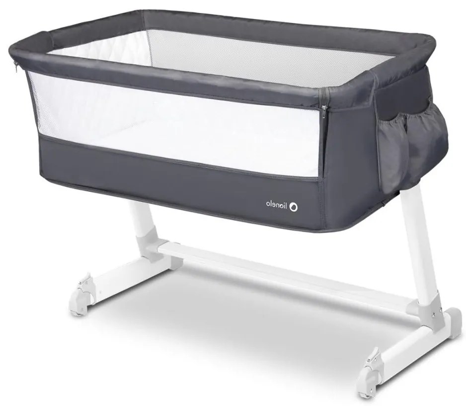 Lionelo - Utazóágy THEO sötétszürke