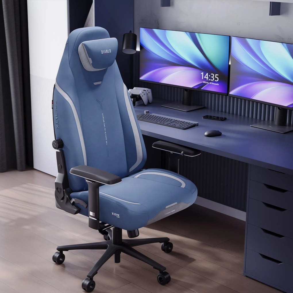 Gamer szék kék Normal Size: Diablo X-Eye Prime Meta Ocean