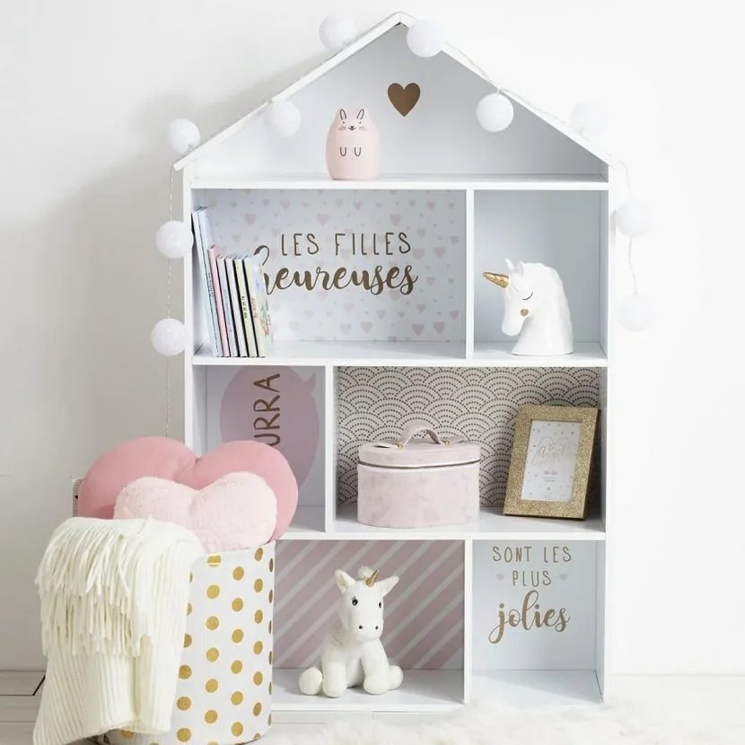 Pénzgyűjtő GOLDEN UNICORN 15,5 cm, fehér