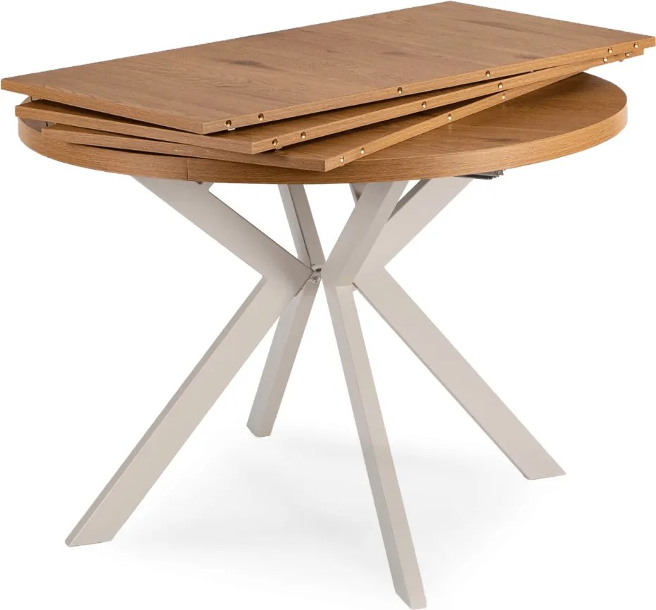 Modern bővíthető étkezőasztal LUKAS 100–250 cm tölgy kasmír