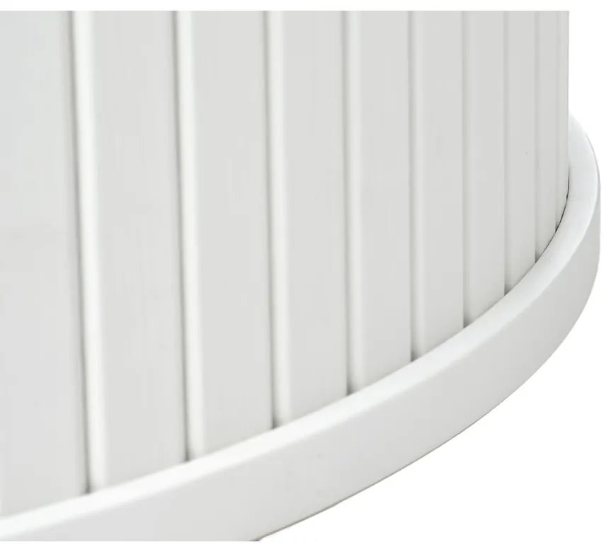 Fehér kerek dohányzóasztal Nola – Unique Furniture