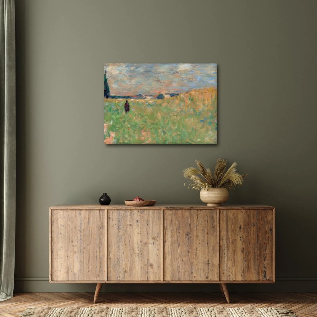Kép - Georges Seurat, A Summer Landscape, reprodukciók (70x50 cm)