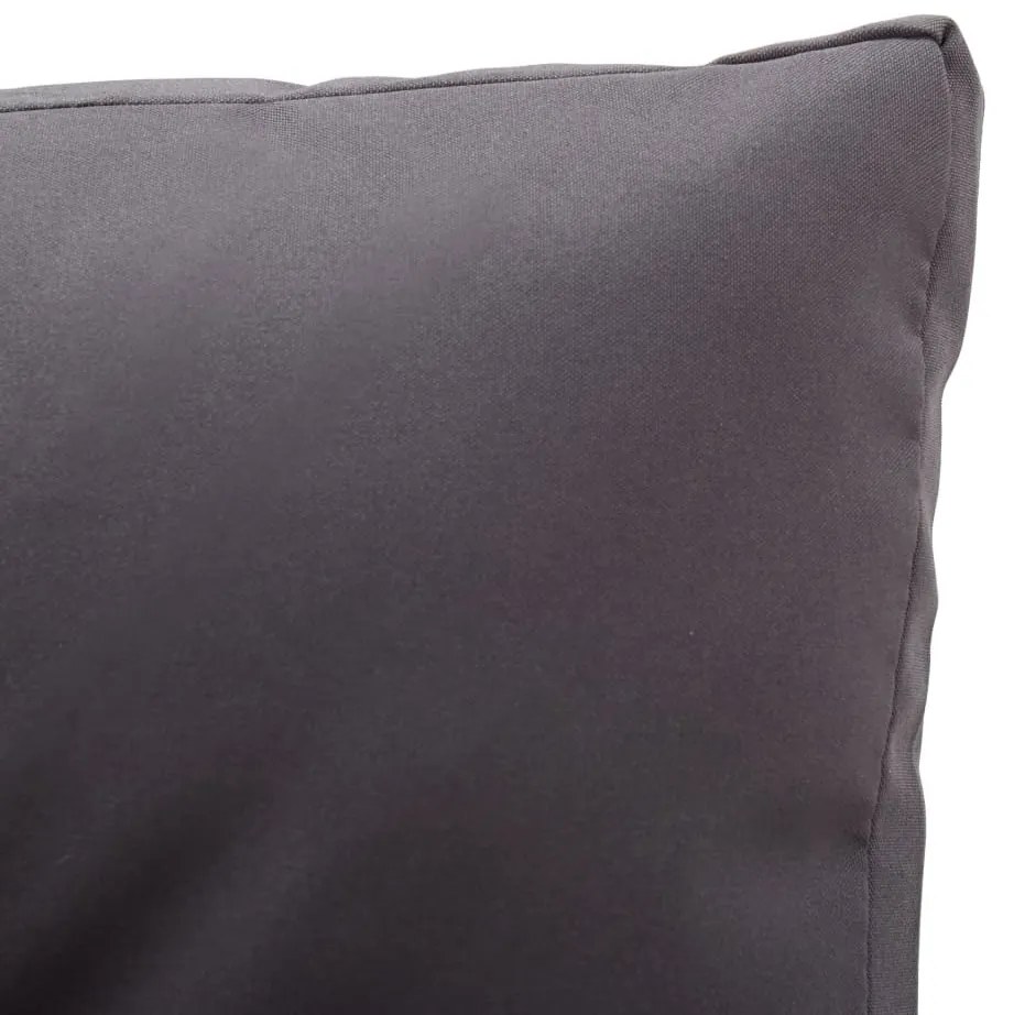 Kétszemélyes szürke polyrattan kerti kanapé párnákkal 124 cm