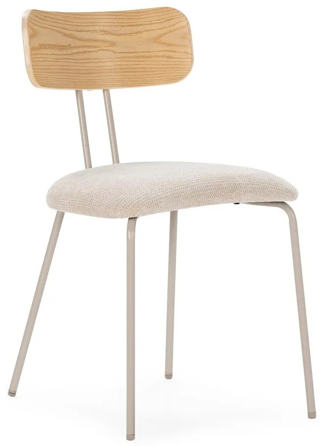 Bézs-natúr színű kárpitozott étkezőszék Olimpia – MOME
