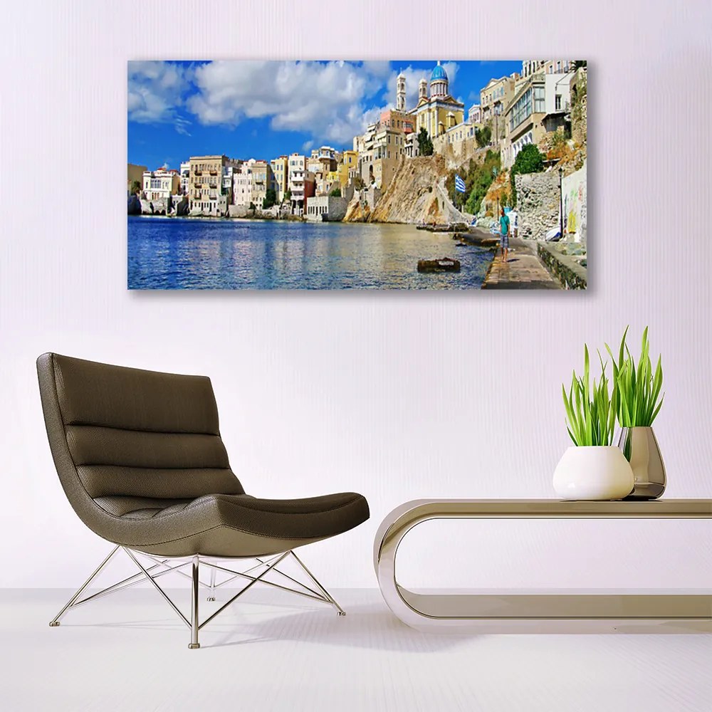 Vászonkép falra Sea város építészet 100x50 cm