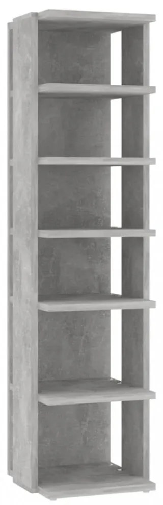 2 db betonszürke cipősszekrény 27,5 x 27 x 102 cm
