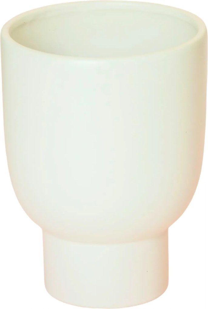 Kerámia kaspó Jana Matt 20 cm fehér Deco Flora virágcserép dekoratív