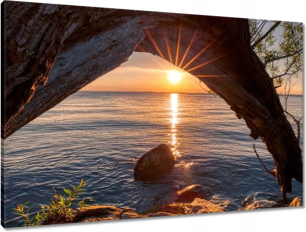 Vászonkép 90x60 Sziklák Derzs Tenger