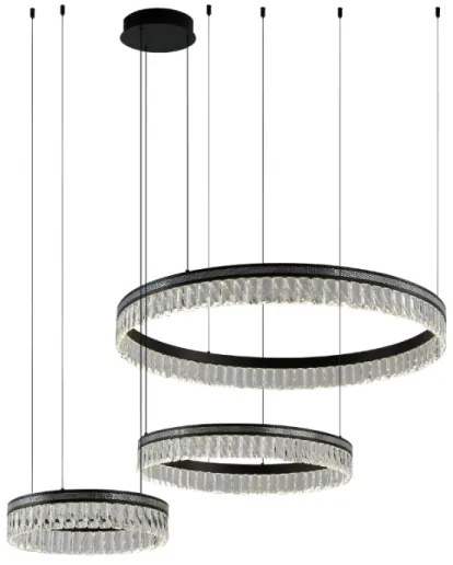 LED fényerőszabályozható kristálycsillár kábelen THALIA LED/120W/230V 3000-6000K + távirányító