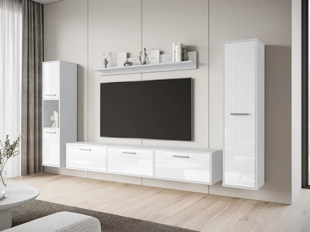 Nappali fal Ikinra XL (fehér + fényes fehér) . 1104555