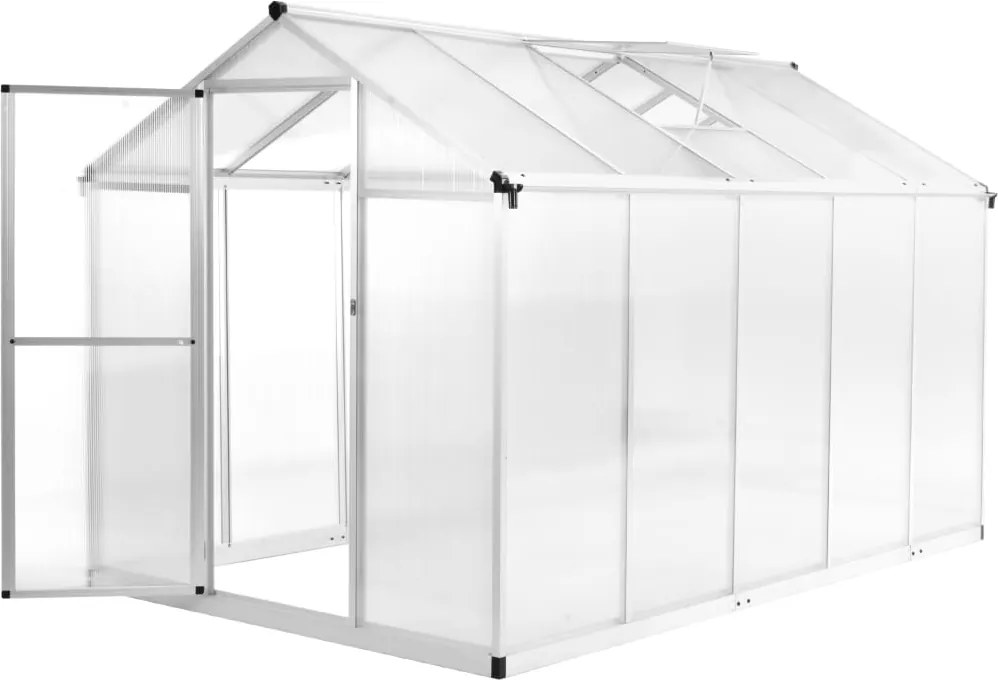 vidaXL alumínium melegház 302 x 190 x 195 cm 11,19 m³