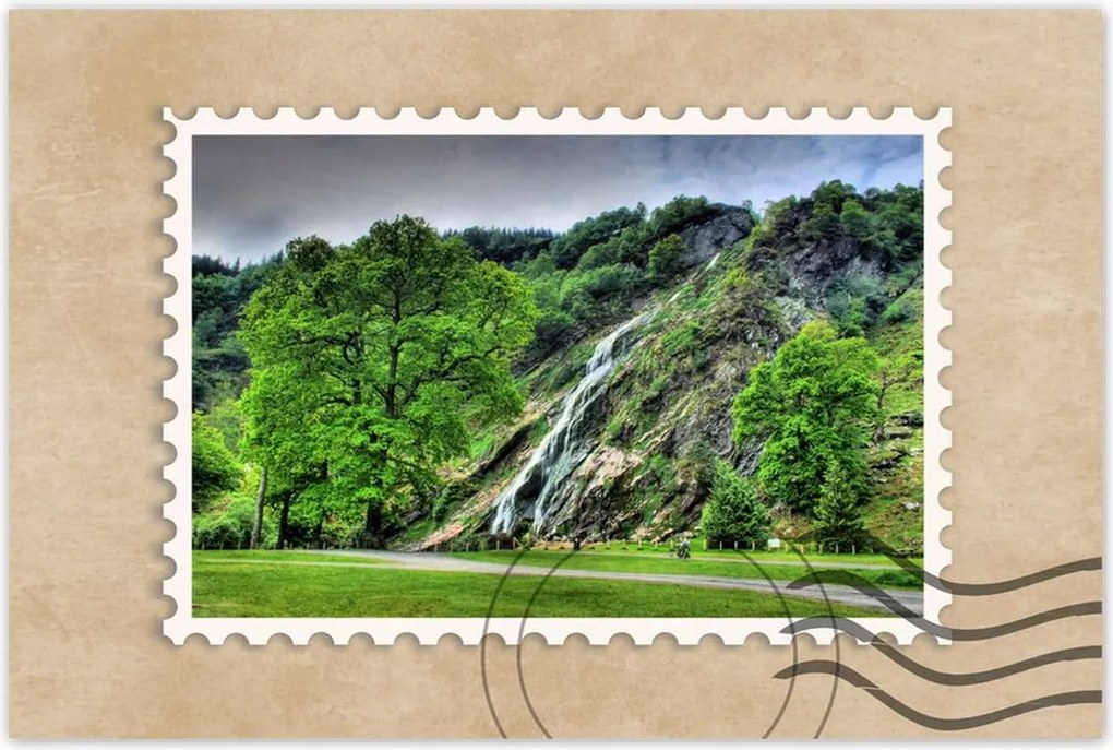 Poszterek 90x60 Finom vízesés