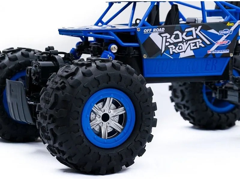Procart Rock Rover 4WD távirányítós autó, szárazon, vízen és hóban, 1:12 méretarány, 4 kerék meghajtásos, kék színű