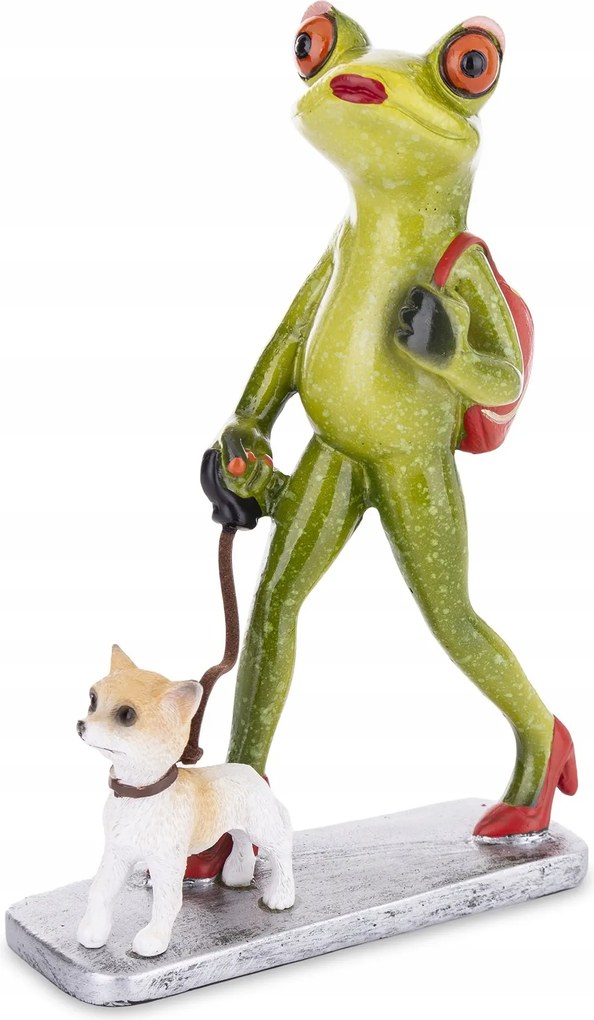 Béka figura béka zöld kutya dekoráció