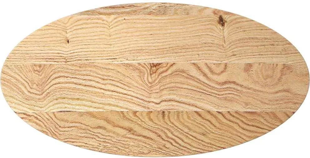 vidaXL tömör akácfa ovális alakú asztallap 100 x 50 x 4 cm
