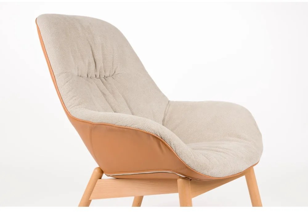 Bézs fotel Duke – White Label