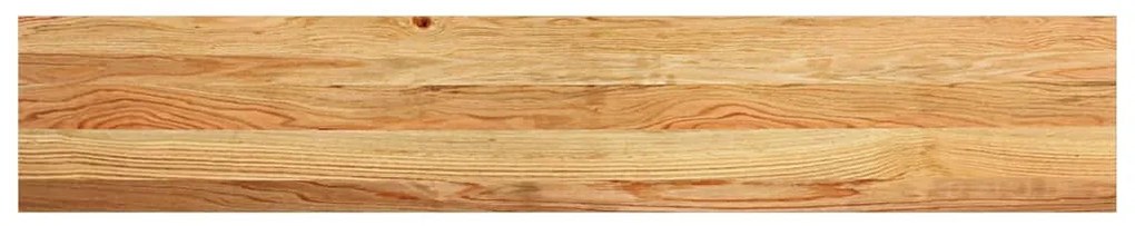 ablakpárkányok 2 db világosbarna 140x30x2 cm tömör fa tölgyfa